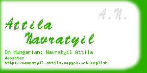 attila navratyil business card